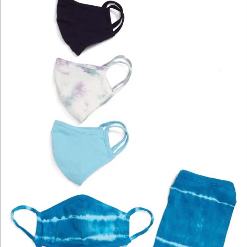 Nordstrom Assorted 4-Pack Adult Face Masks Cotton